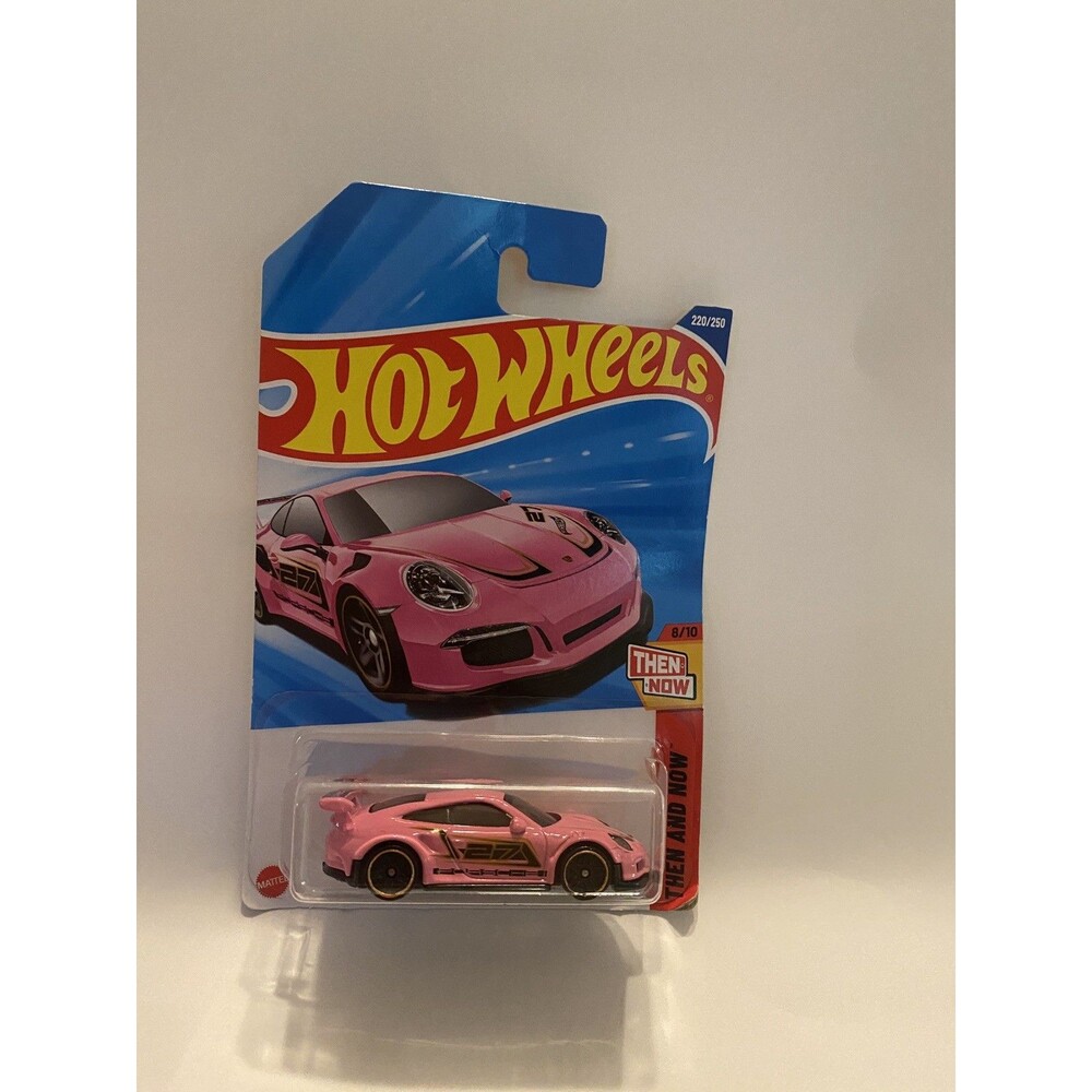 Hot Wheels, Porsche, 911 GT3 RS Then And Now 8/10 220/250 Pink Mattel New